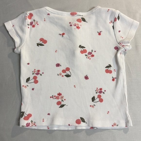 OshKosh B'gosh - White Floral Kids Shirt - Picture 3 of 3